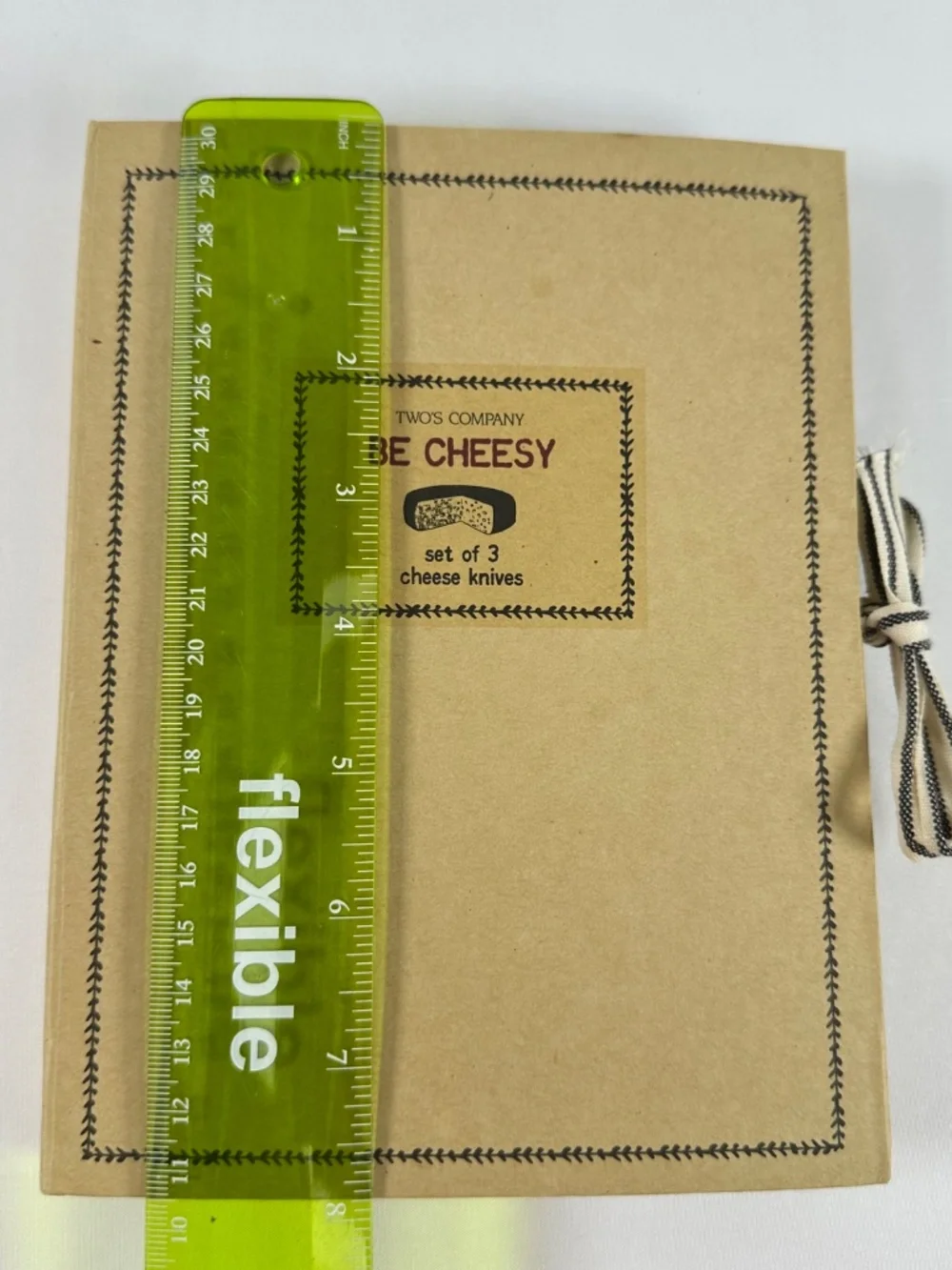 Two's Company Be Cheesy Set of 3 Cheese Knives, NWT
